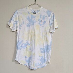 Hollister Tie-dye Curved Hem Tee Men's M